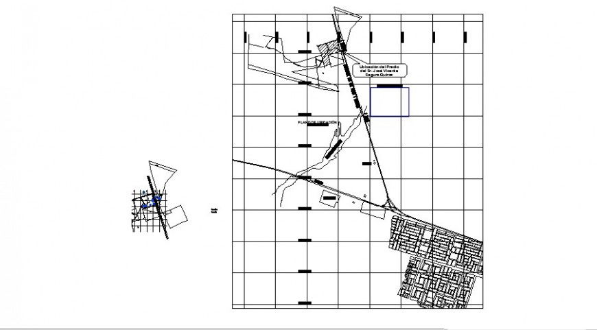 Zonal mapping blocks of an area 2d view AutoCAD file