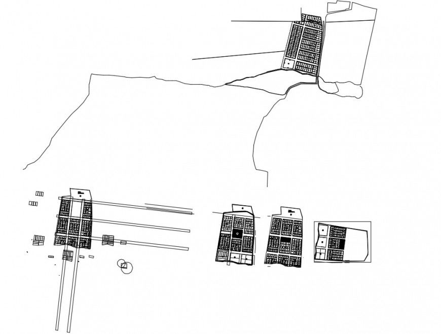 Zonal mapping of an area plan 2d view layout file in autocad format
