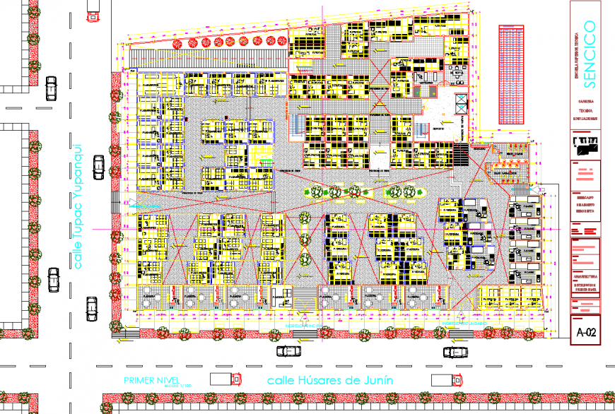 Zonal market layout plan drawing in dwg AutoCAD file.