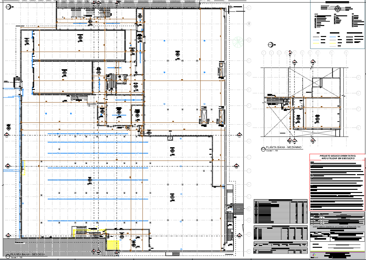 Industrial CAD Plan-Meat Plant DWG Drawing
