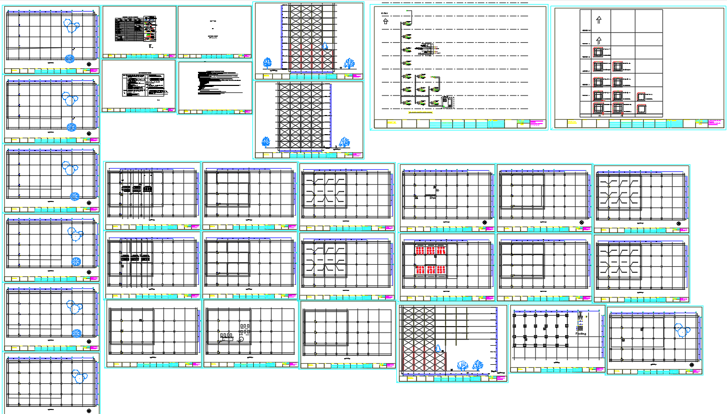 Hospital Project CAD Drawing-Structural DWG Plan