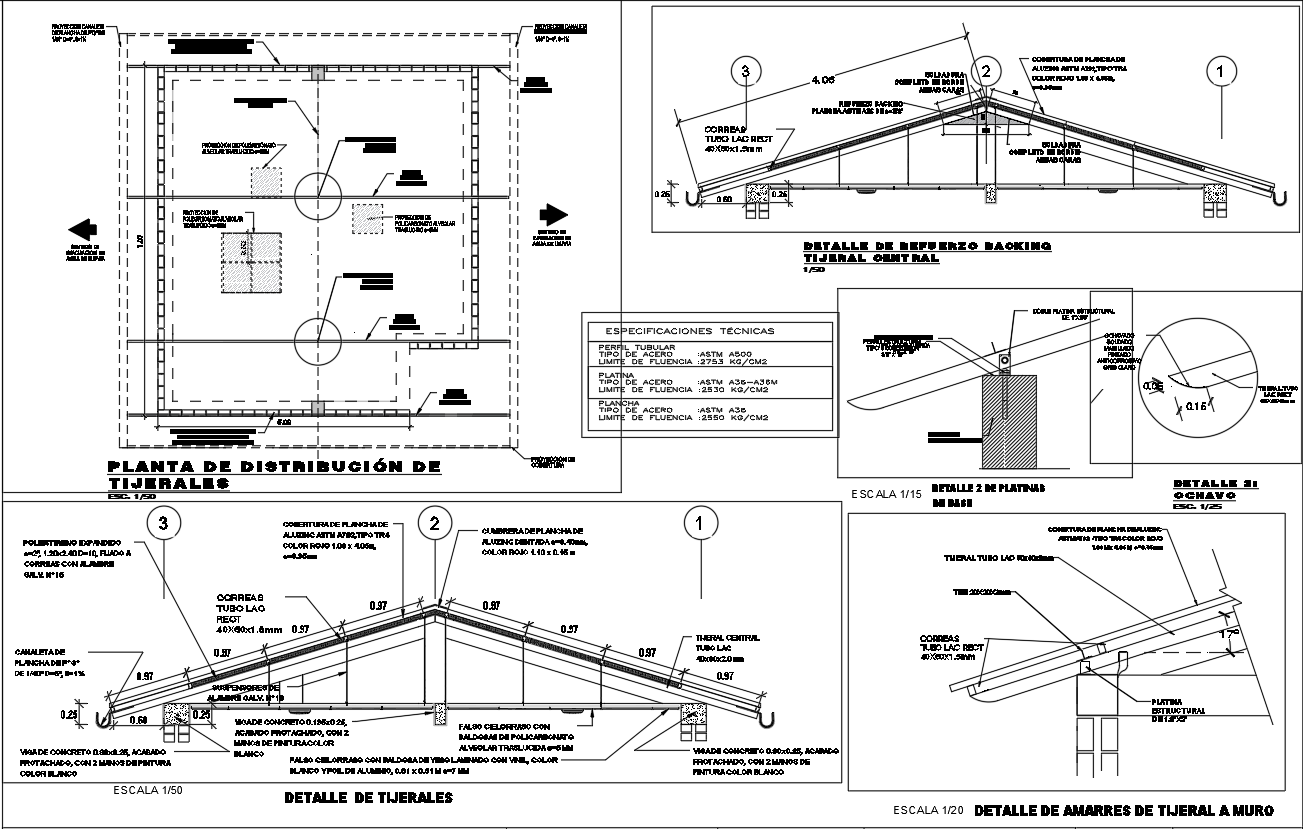 Roof Truss Structural Layout and Construction CAD