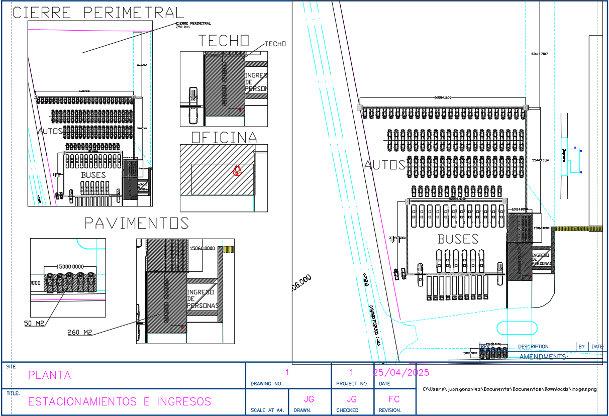 Parking Facility Layout with DWG CAD Files