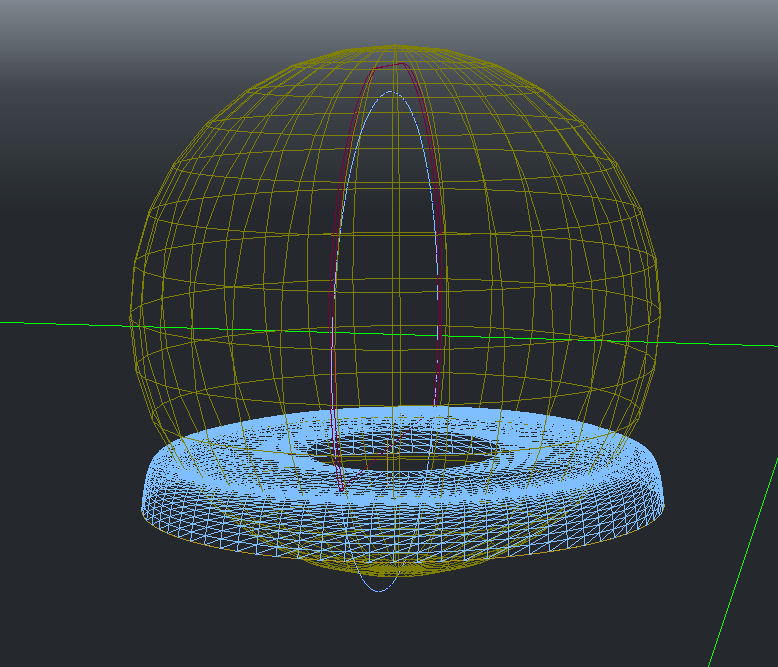 3D Wireframe Sphere and Torus Model for Architecture and Design