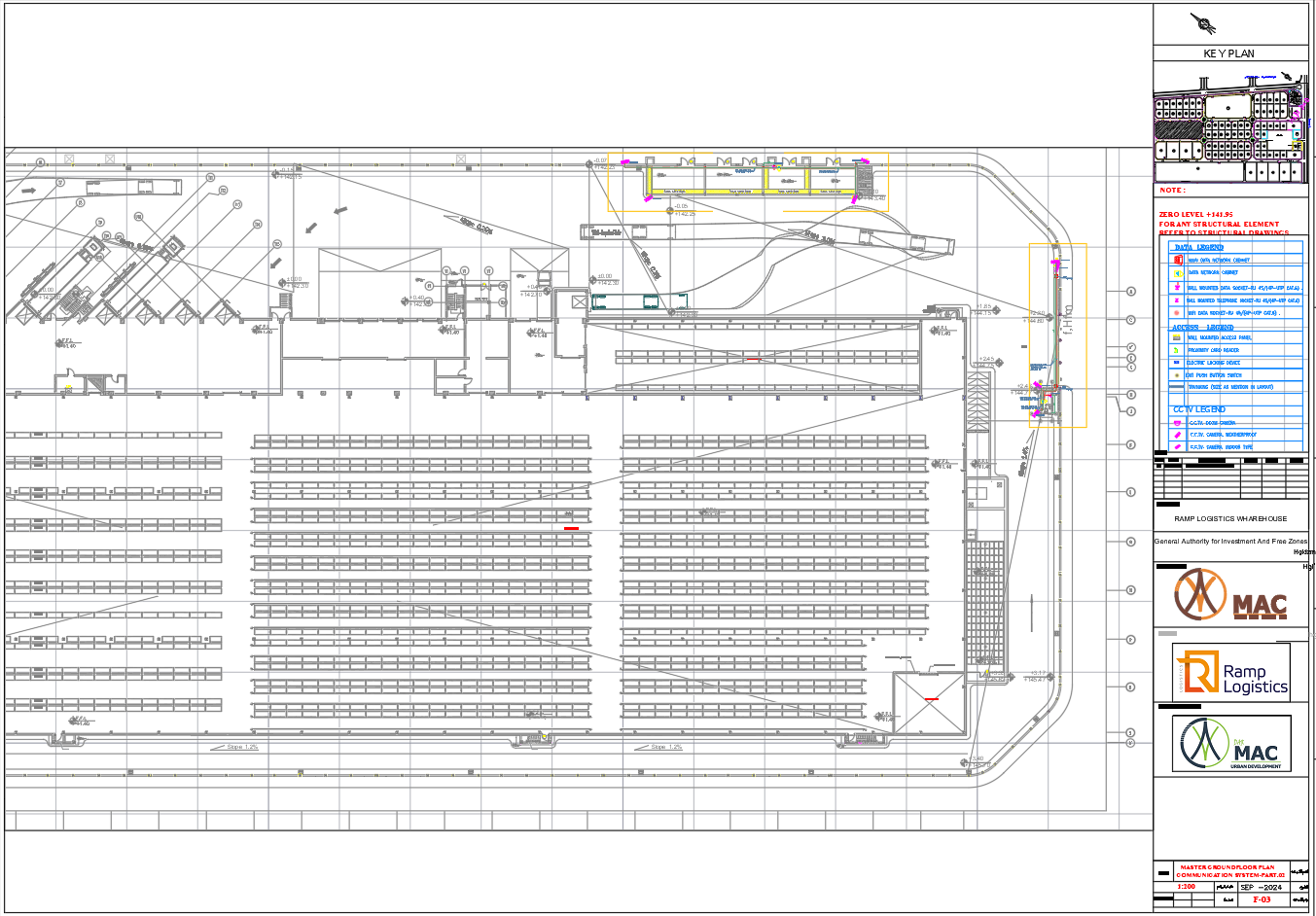 Warehouse Layout AutoCAD DWG File for Logistics and Industrial Design