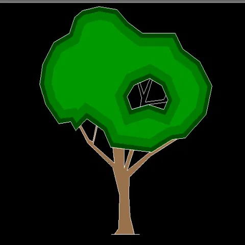 Neem Tree Creative CAD Block DWG File for Landscape and Design