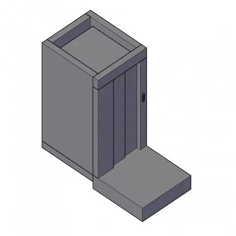 Lift or Elevator 3D View DWG File with Accurate CAD Design Details