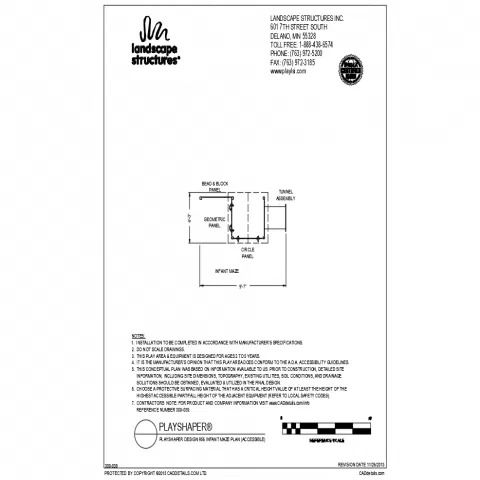 Infant Accessible Maze Plan CAD DWG File with Detailed Layout