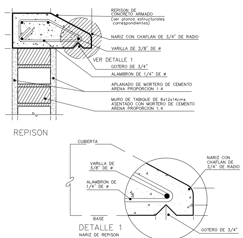 Corbel Section Plan Detail DWG File for Architectural Drawings