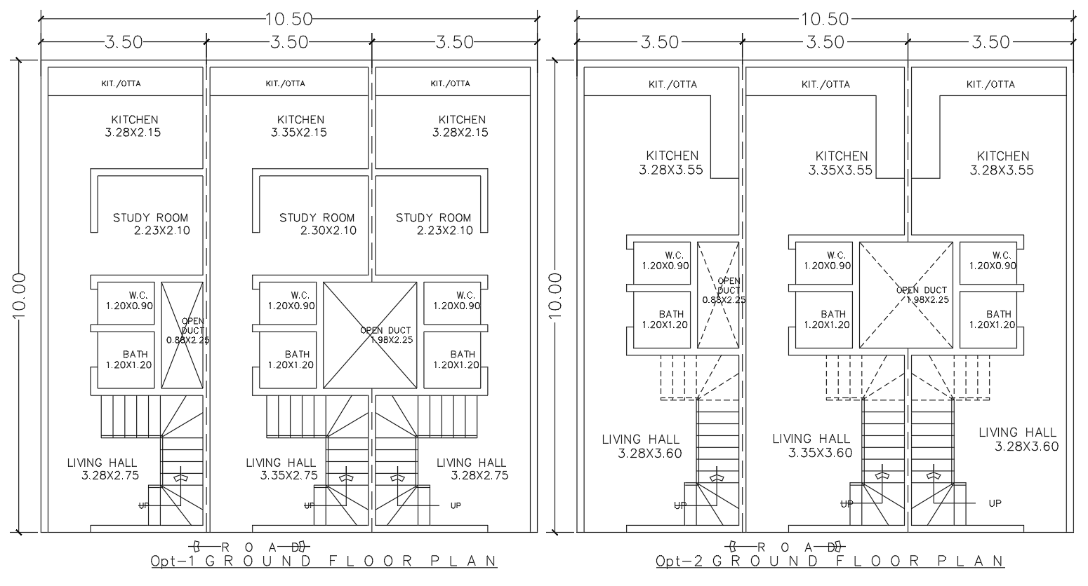 Compact Residential Ground Floor Plan Drawing in AutoCAD Layout