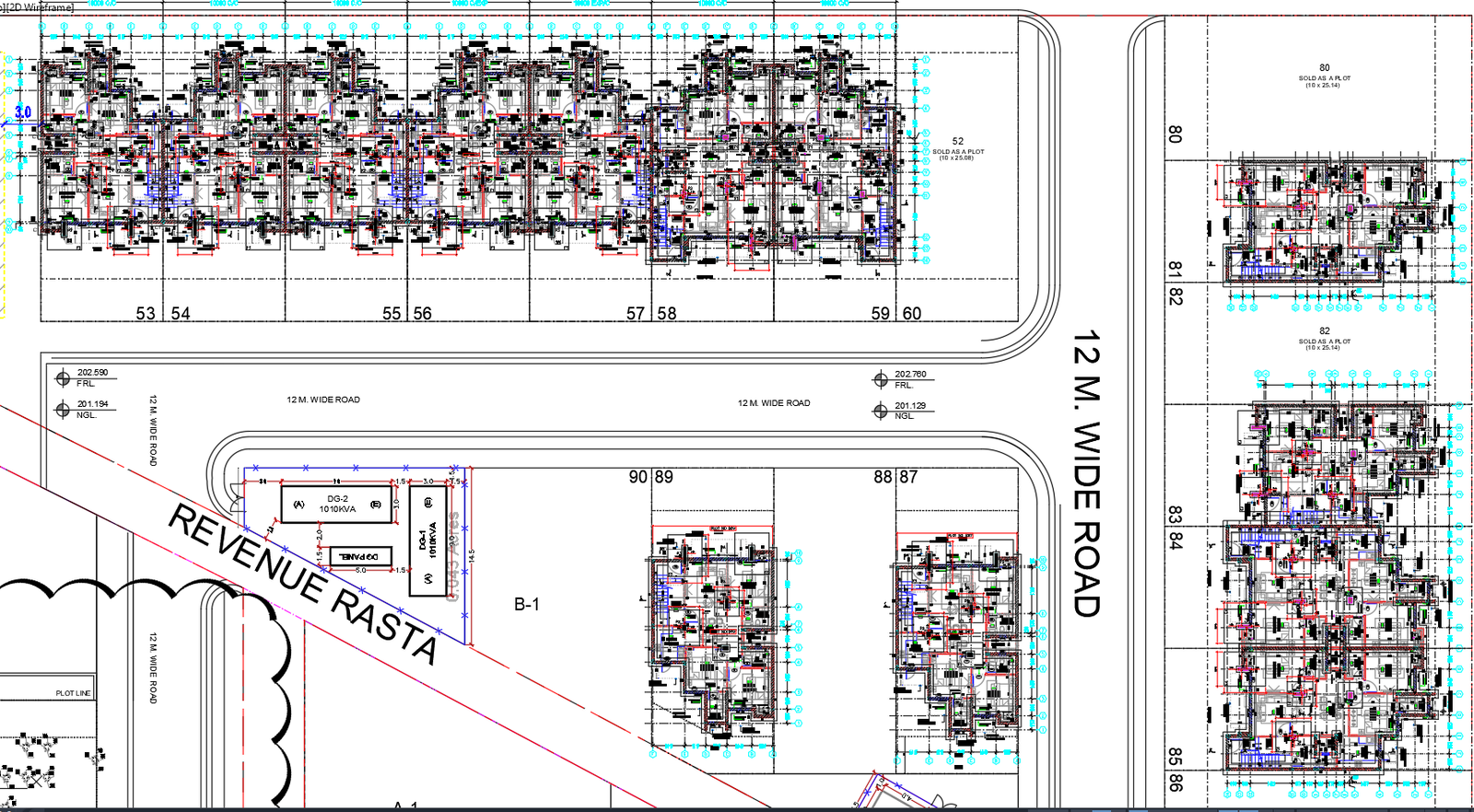 G Plus 2 Apartment Floor Plan Layout With Details AutoCAD DWG