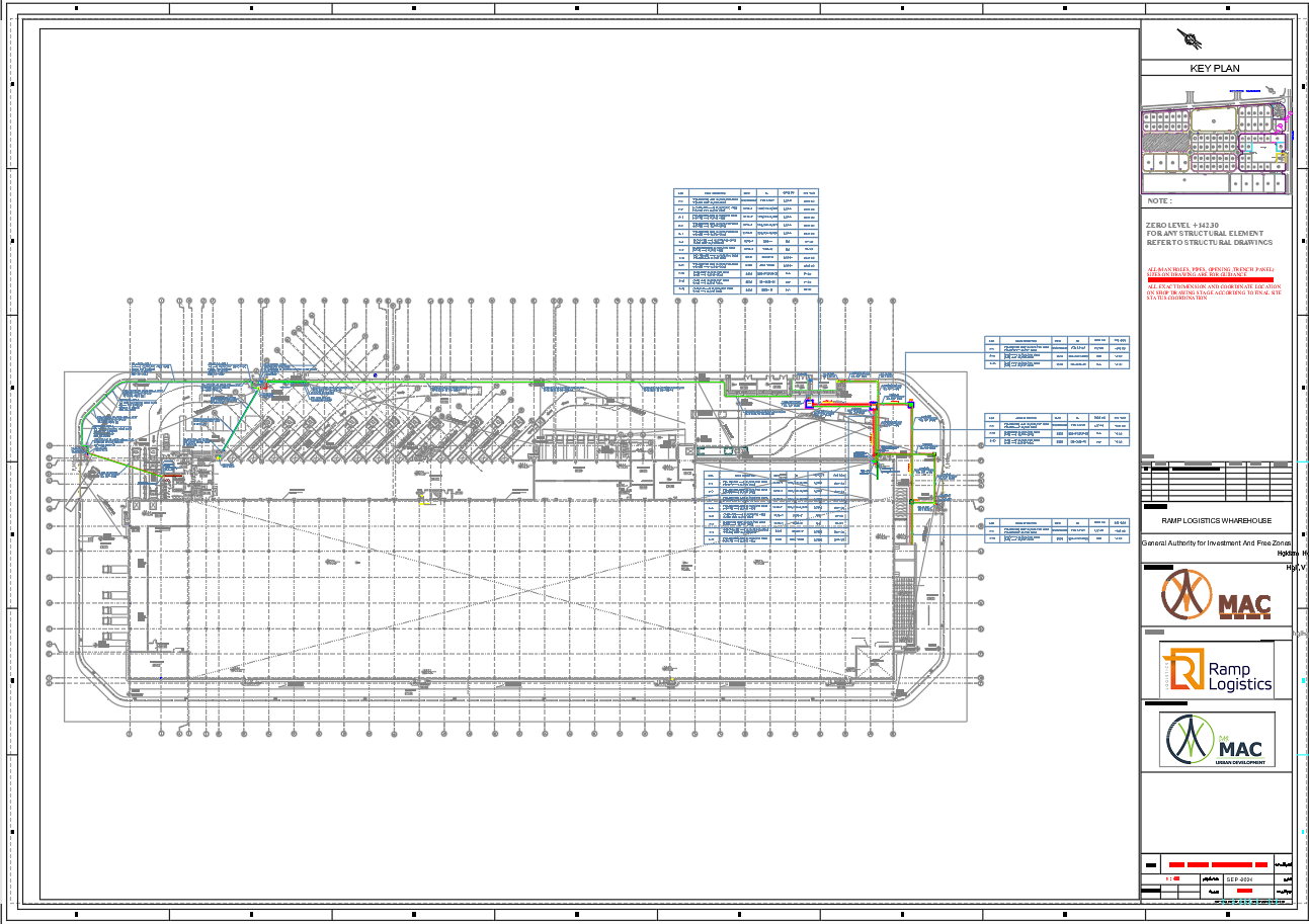 Cable Routing Layout Electrical Services Plan AutoCAD Warehouse