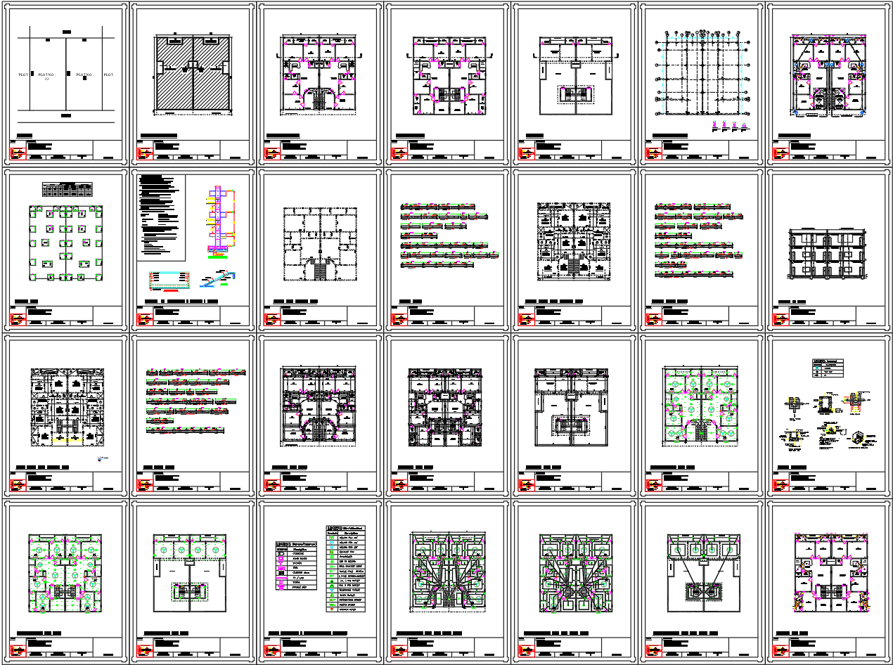 Complete Architectural House Plan AutoCAD File with Elevation