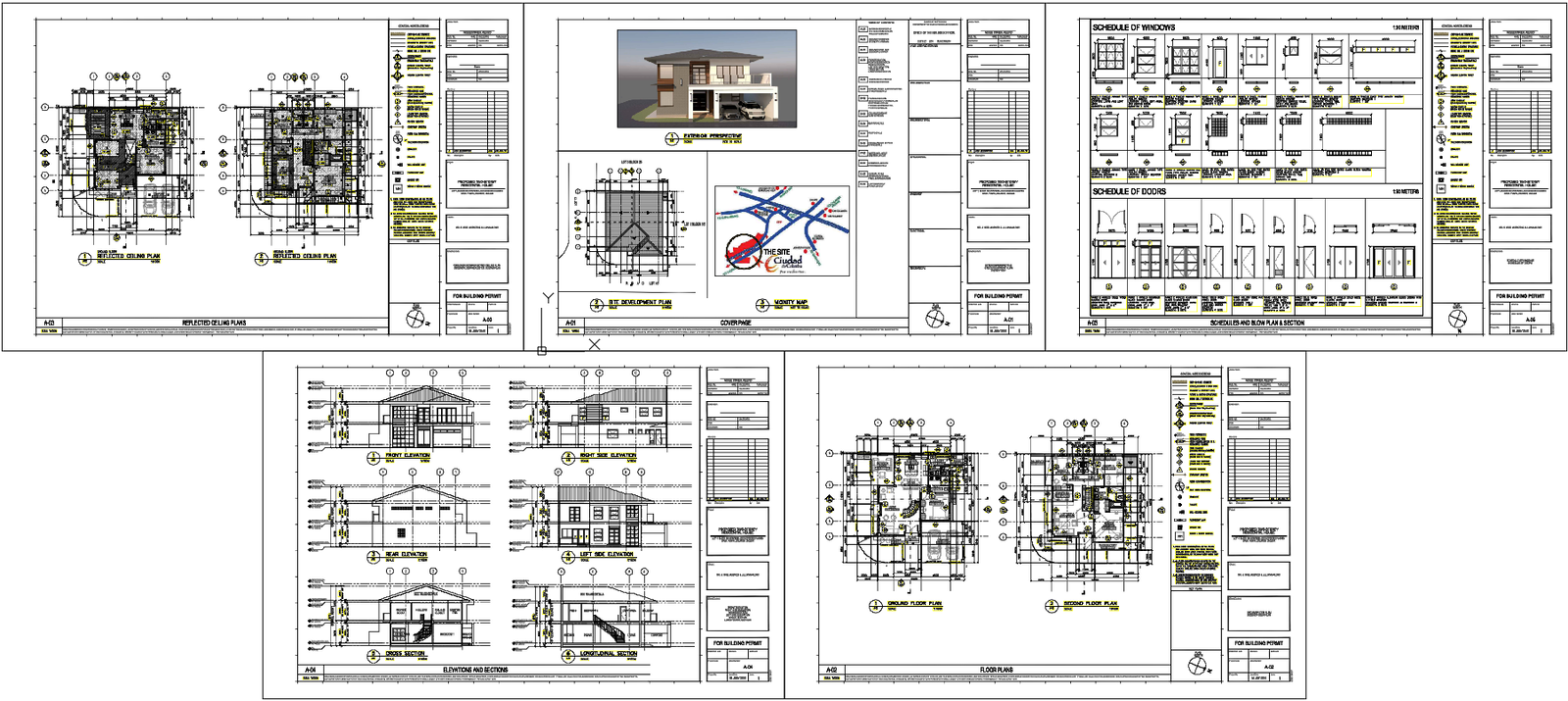 Residential AutoCAD DWG File Layout for Modern House Design Plan