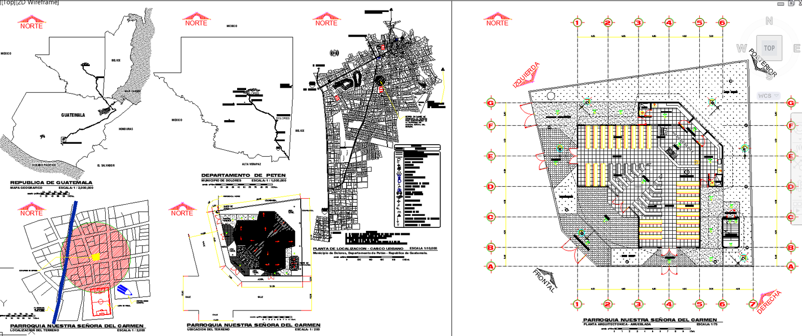 Parish Church Design Layout with Detailed Historic Modern Plans