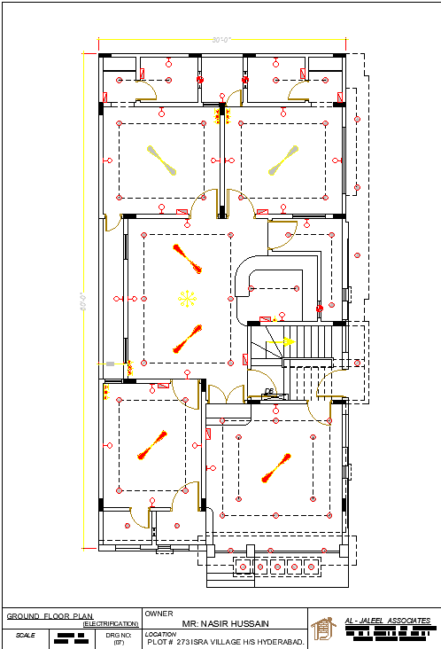 Commercial Building AutoCAD Plan with 20x36 and 23x59 Shop Layouts