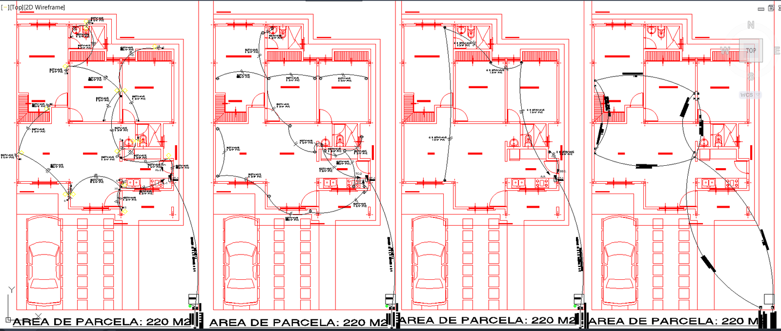 Compact Simple House Project DWG with Measured Layouts and Plans