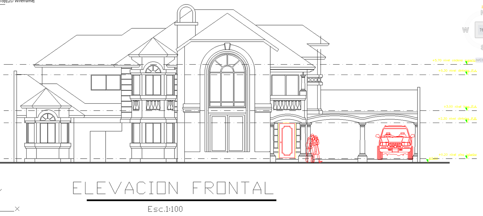 Complete house DWG file with floor plans sections elevation and layout