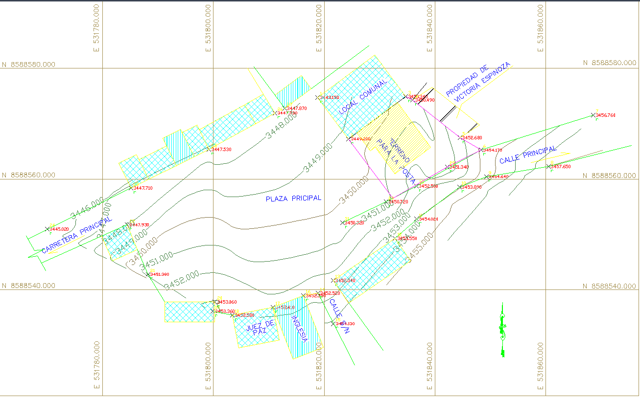 House layout plan with detailed partitions and furniture design
