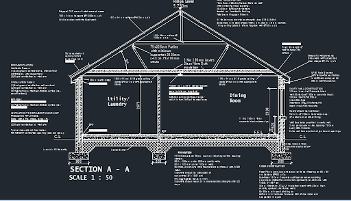 House with roof design including full 38x52 feet plan and elevations