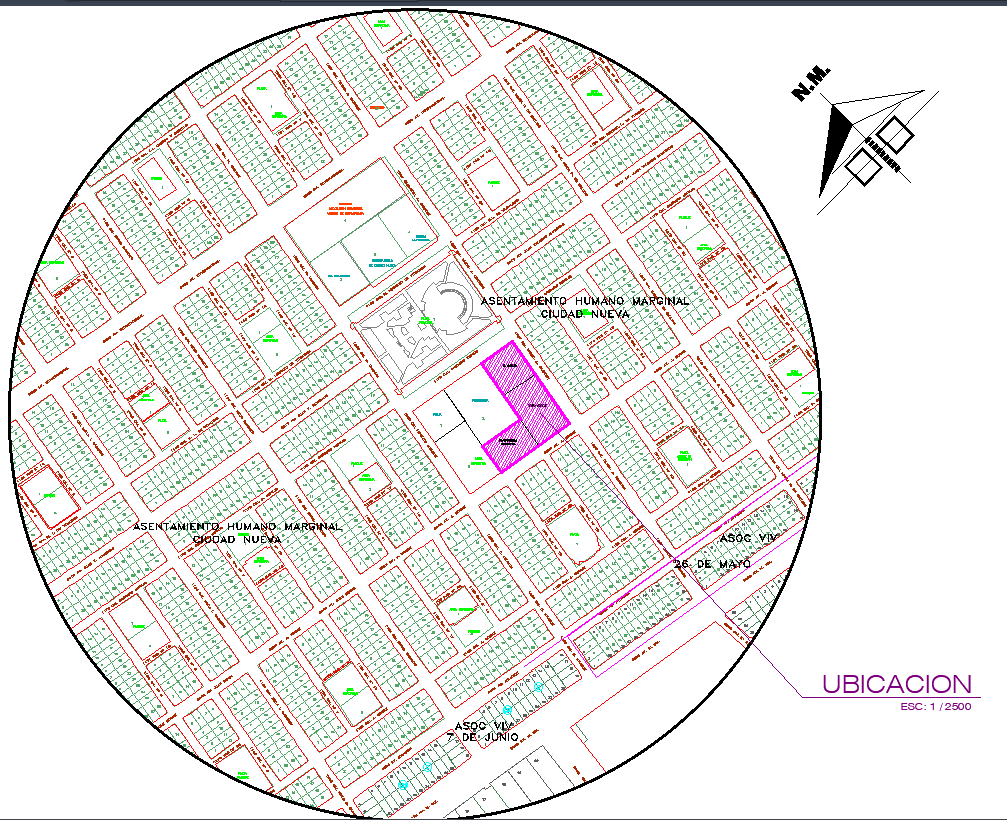 Modern Health Center Site Plan with Complete Topographic Layout