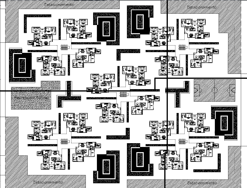 Modern House Project DWG with Detailed Layout and 50x50m Site Plan
