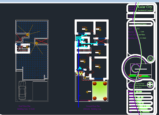 Modern house project with multiple 25x50 feet plan variations