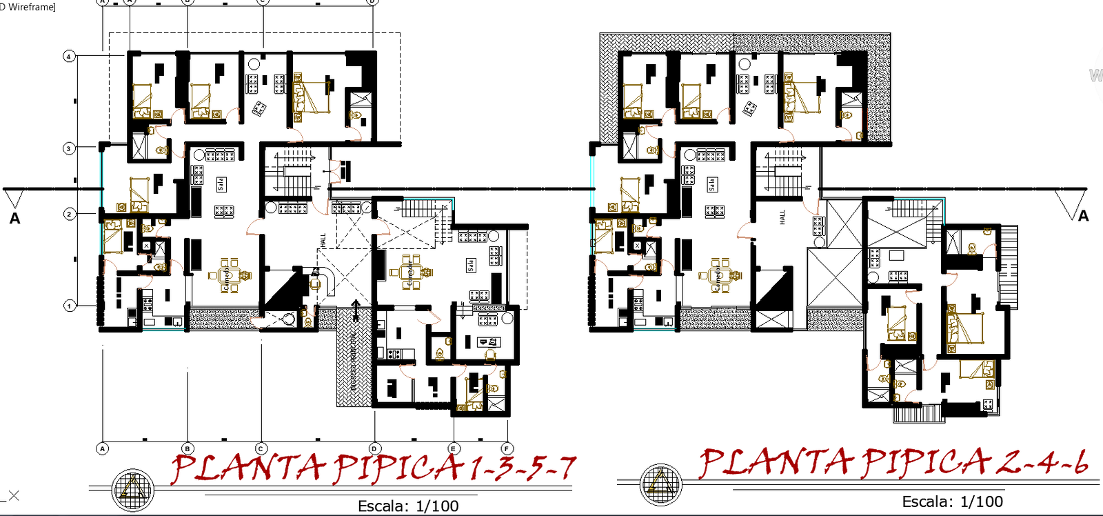 Apartment Design Typical Floor Plans Parking Elevations and Sections
