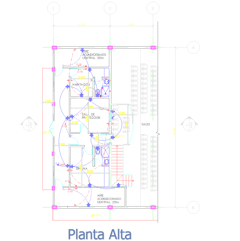 Auditorium Plan Detail DWG with Seating Layout Sections and Elevations