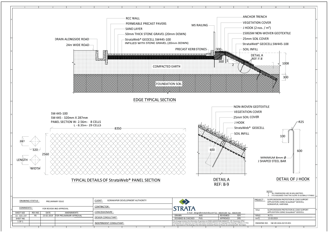 Basement Drain Pipe Layout DWG with 7.5 Percent Ramp and Tank Zones