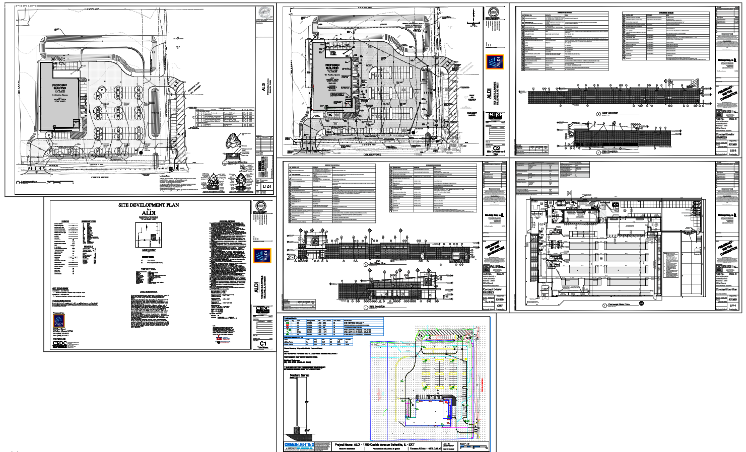 Commercial Site Development Plan With Parking And Layout AutoCAD