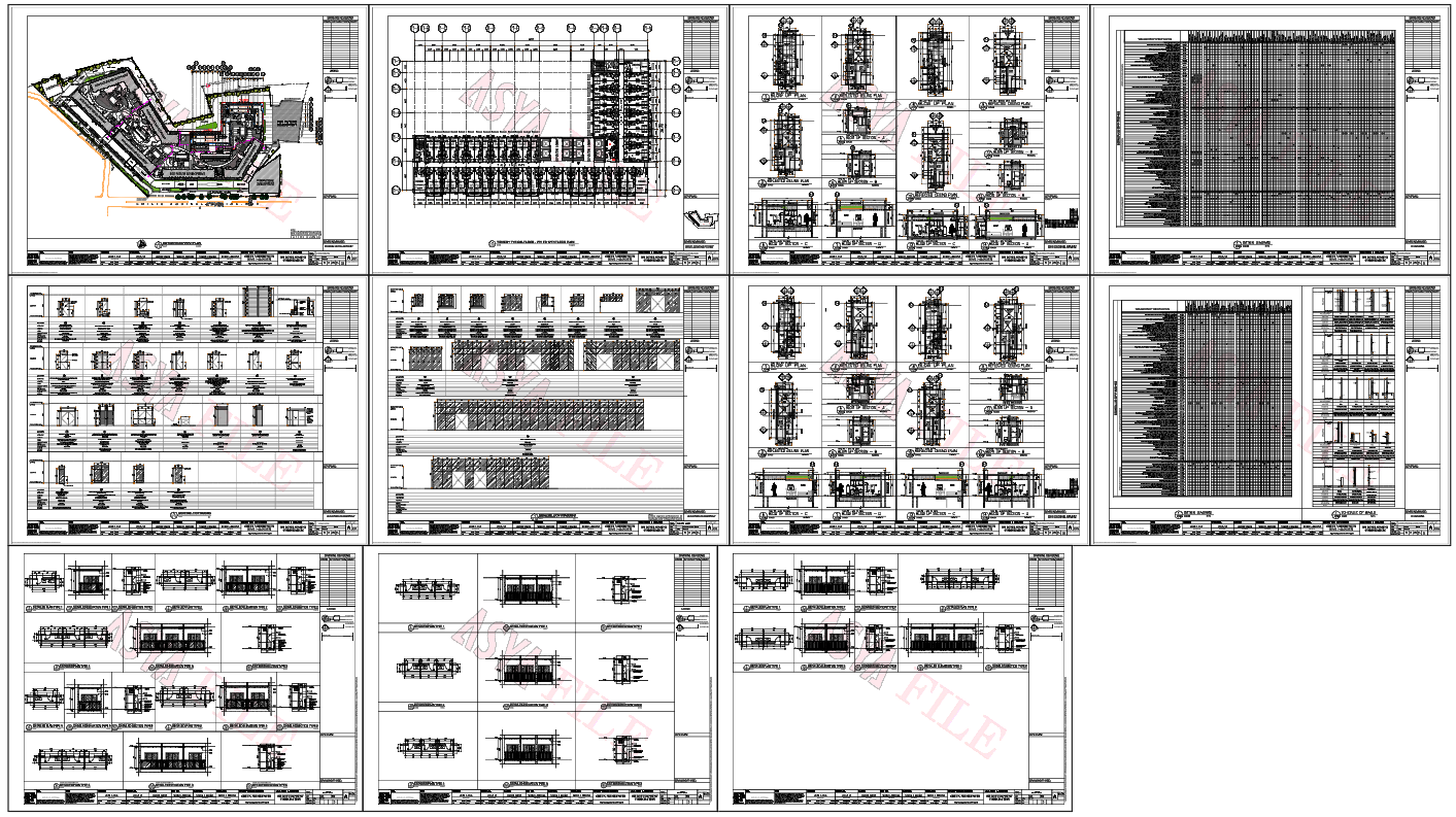 Multi Storey Residential Apartment AutoCAD DWG Drawing Details