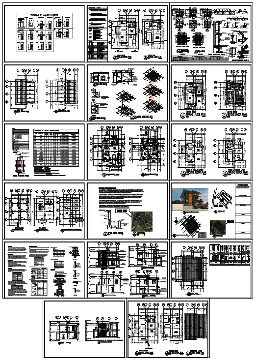 Residential Architectural and Structural Building Drawing Set CAD File