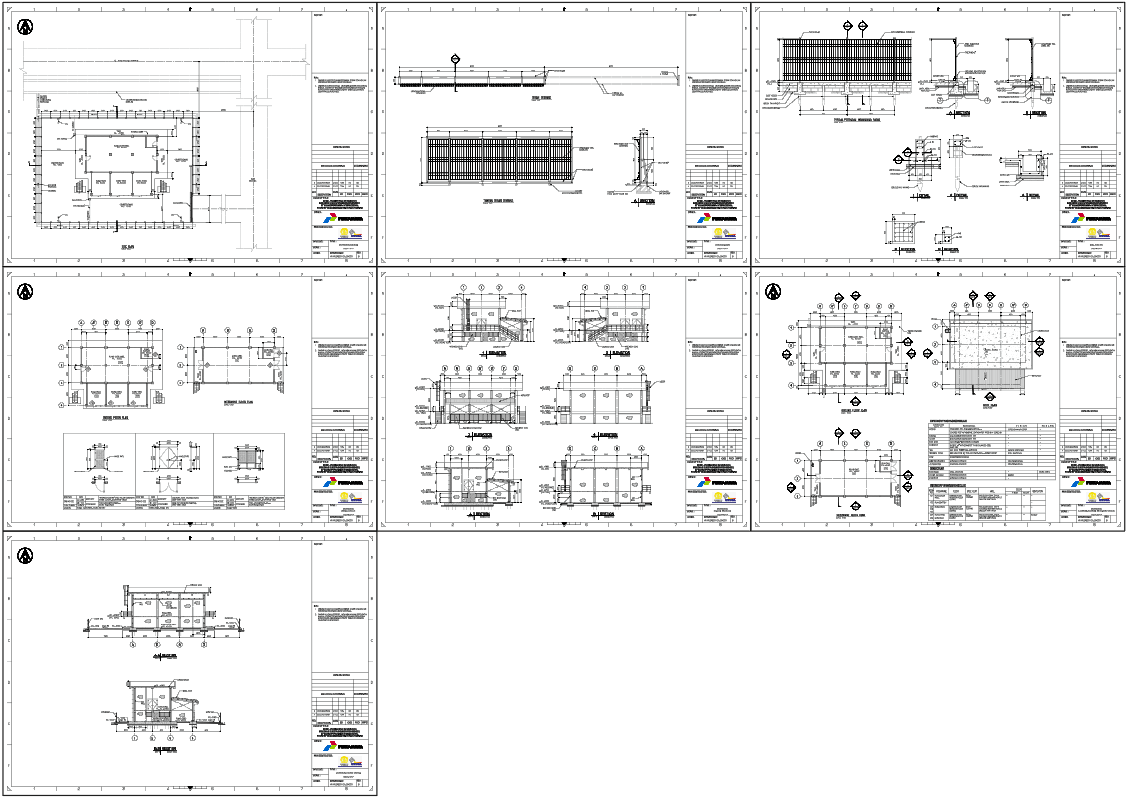 Building Elevation and Structural Layouts with Detailed Measurements