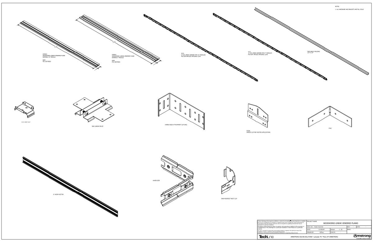 Ceiling Grid and Suspension System with Detailed Components