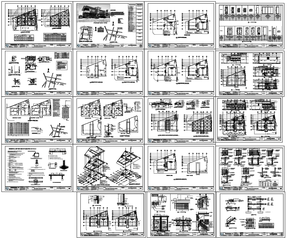 Detailed Architectural Design for Residential Building with Structural