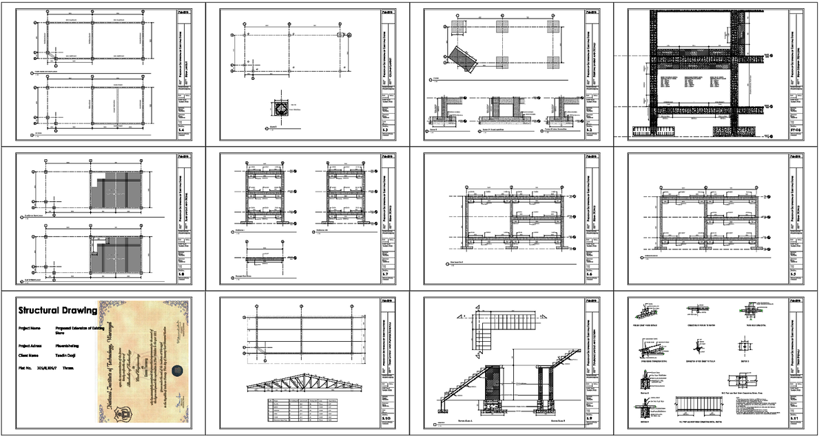 Steel Door Detail CAD Drawing with 1000x2100mm Frame Designs