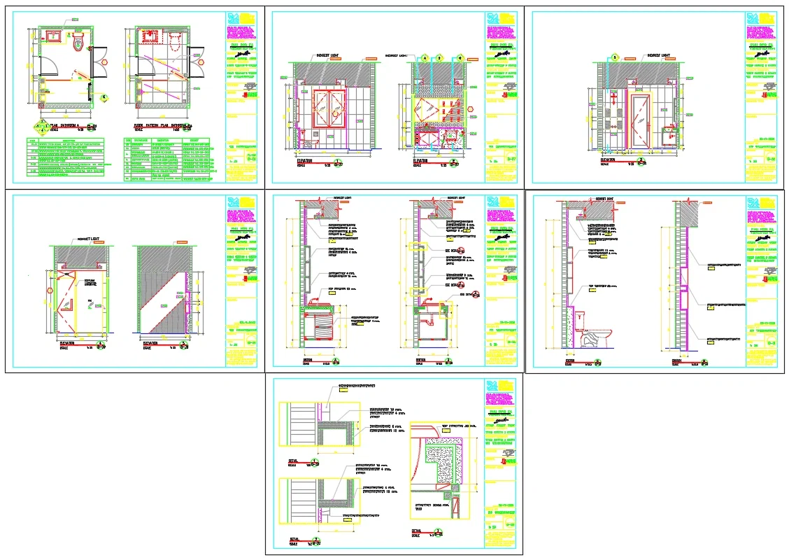Toilet Bathroom DWG Layout Plan With 2.00x3.10m Detail Design