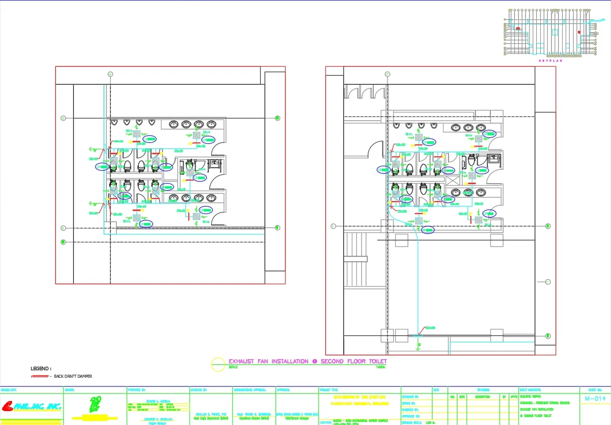 Toilet Exhaust Fan AutoCAD DWG Layout Plan Ventilation Details