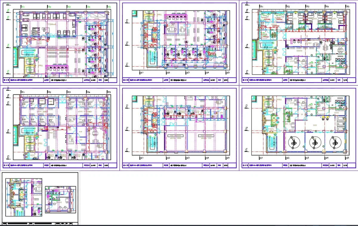 3rd 4th and 5th Floor Commercial Building Sleeve Plan AutoCAD DWG