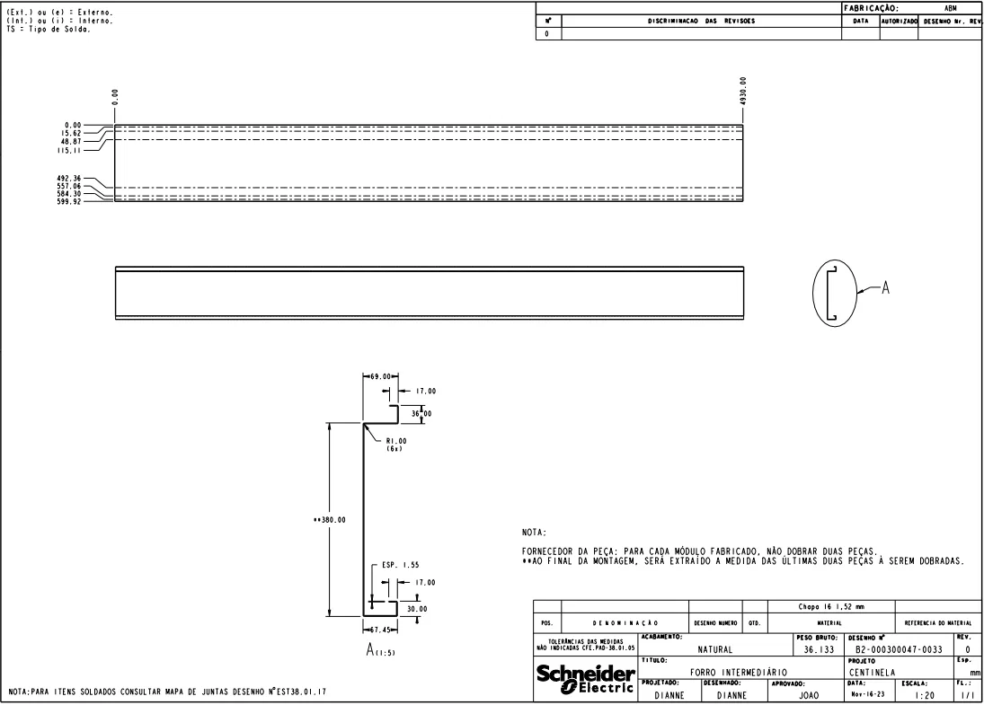 Steel Sheet Metal Panel Assembly AutoCAD DWG Drawing With 2608 mm Size